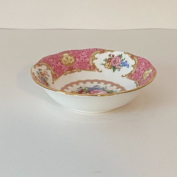 Vintage Royal Albert Bone China Lady Carlyle Dessert Fruit Bowl Made in England - Picture 3 of 6